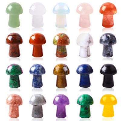 0.8 Inch/20mm Gemstone Mushroom Shaped Crystals For DIY Jewelry