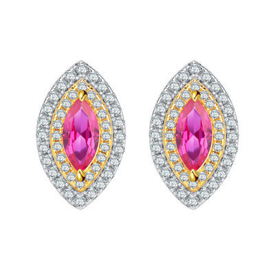 Marquise Shape Exclusive Craftsmanship Earring Gemstone Zircon Bridal Jewelry