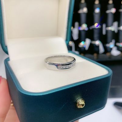 18k Gold Moissanite Diamond Engagement Ring Customized Color