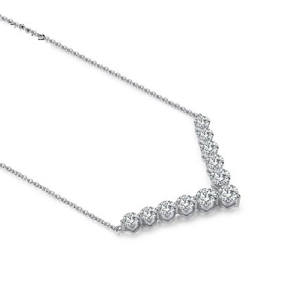 18k Gold Moissanite Diamond Smile Necklace Pendant For Gift Giving