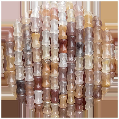 Bamboo Joints Shape Gemstone Loose Beads Semi Precious Stones For Jewelry Making