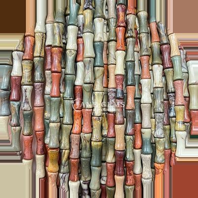 Gems Bead Varoius Gemstone Type Bamboo Joints Bead Different Bead Size Loose Bead Strands