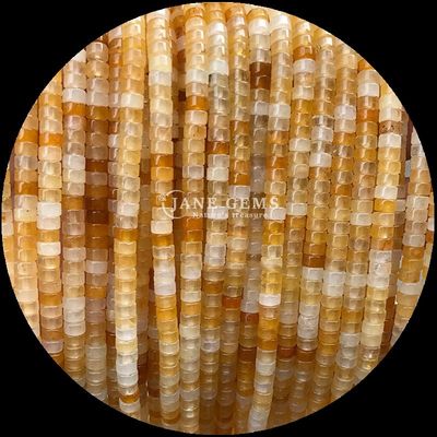 Gemstone Rondelle Beads Loose Drum Bead HeShi Shape Strands for Jewelry Making