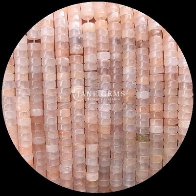 Natural Crystal Gemstone Rondelle Beads Drum Shape Loose Bead Strands for Party Gifts