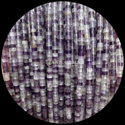 Natural Crystal Gemstone Rondelle Beads Drum Shape Loose Bead Strands for Party Gifts