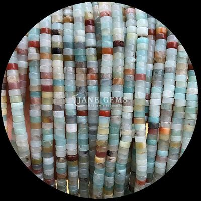 Natural Crystal Gemstone Rondelle Beads Drum Shape Loose Bead Strands for Party Gifts