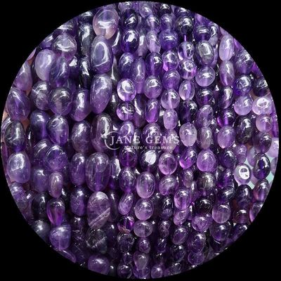 Natural Crystal Gemstone Irregular Shape Rose Quartz / Strawberry Quartz / Amethyst / Clear Quartz Loose Bead Strands