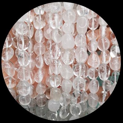 Natural Crystal Gemstone Irregular Shape Rose Quartz / Strawberry Quartz / Amethyst / Clear Quartz Loose Bead Strands