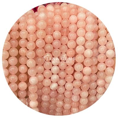 Wholesale Natural Crystal Gemstone Round Chalcedony Beads Jade  Round Loose Bead Accessories for DIY Bracelet Necklace