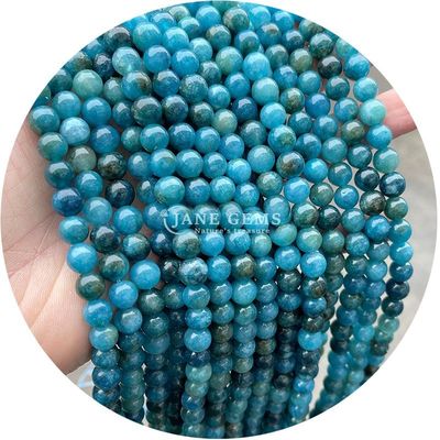 Wholesale Round Natural Stone Beads Round Loose Gemstone Beads Accessories 8mm Aquamarine Loose Beads for DIY Jewelry