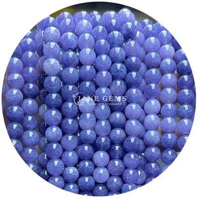 Wholesale Round Natural Stone Beads Round Loose Gemstone Beads Accessories 8mm Aquamarine Loose Beads for DIY Jewelry