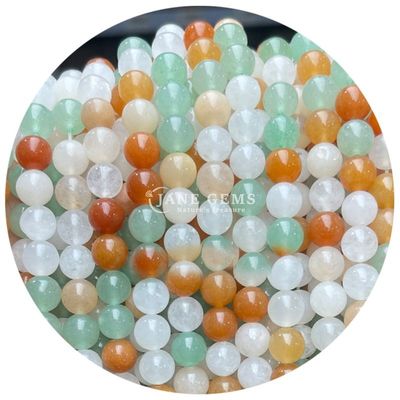 Wholesale Round Natural Stone Beads Round Loose Gemstone Beads Accessories 8mm Aquamarine Loose Beads for DIY Jewelry