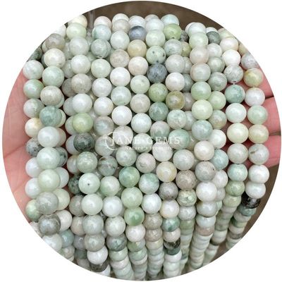 Wholesale Round Natural Stone Beads Round Loose Gemstone Beads Accessories 8mm Aquamarine Loose Beads for DIY Jewelry