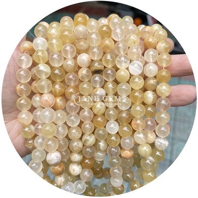 Wholesale Round Natural Stone Beads Round Loose Gemstone Beads Accessories 8mm Aquamarine Loose Beads for DIY Jewelry