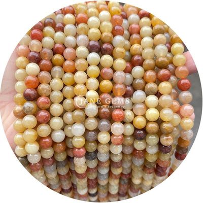 Wholesale Natural Crystal Gemstone Round Beads Round Loose Bead Accessories Stone Beads Spacer for Jewelry Making Diy