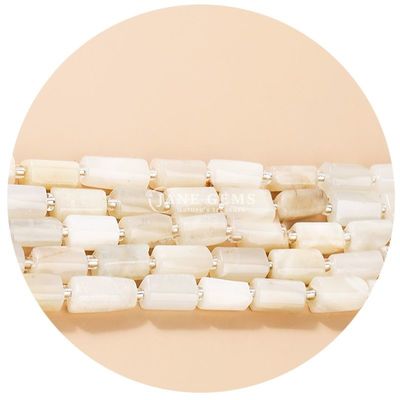 Wholesale Natural Crystal Gemstone Cylinder Shape Beads Agate Cylinder Loose Bead Accessories for DIY Jewelry Making