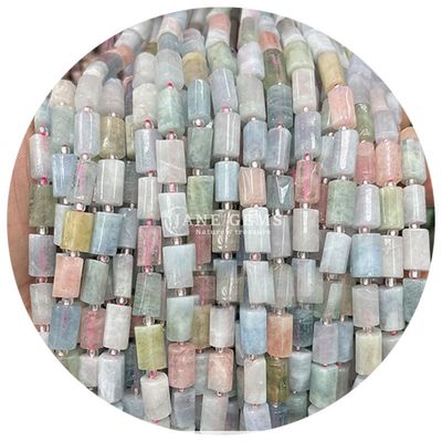 Wholesale Natural Crystal Gemstone Cylinder Shape Beads Agate Cylinder Loose Bead Accessories for DIY Jewelry Making