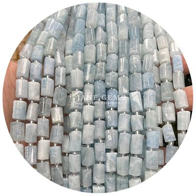 Wholesale Natural Crystal Gemstone Cylinder Shape Beads Agate Cylinder Loose Bead Accessories for DIY Jewelry Making