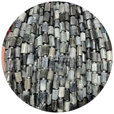 Wholesale Natural Crystal Gemstone Cylinder Shape Beads Agate Cylinder Loose Bead Accessories for DIY Jewelry Making