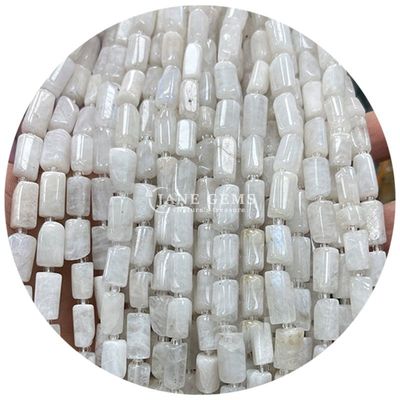 Wholesale Natural Crystal Gemstone Cylinder Shape Beads Agate Cylinder Loose Bead Accessories for DIY Jewelry Making