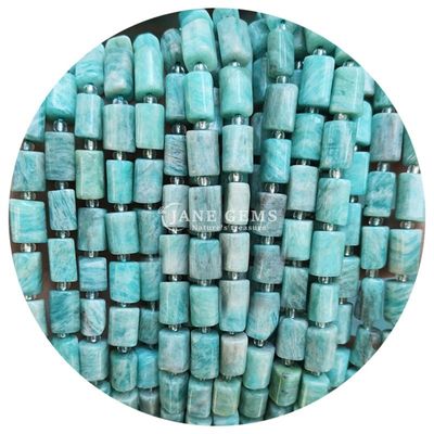 Wholesale Natural Crystal Gemstone Cylinder Shape Beads Agate Cylinder Loose Bead Accessories for DIY Jewelry Making