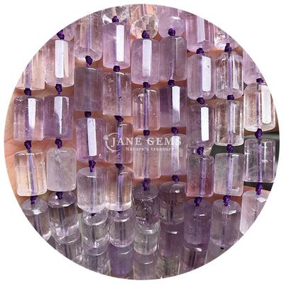 Wholesale Natural Crystal Gemstone Cylinder Shape Beads Agate Cylinder Loose Bead Accessories for DIY Jewelry Making