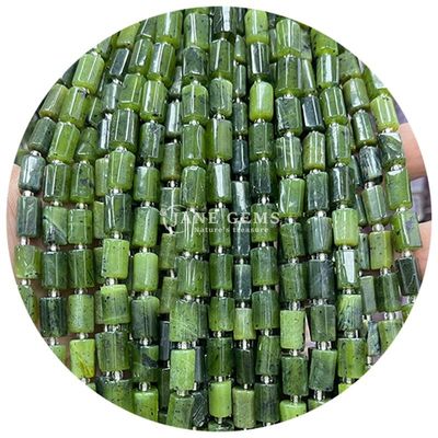Wholesale Natural Crystal Gemstone Cylinder Shape Beads Agate Cylinder Loose Bead Accessories for DIY Jewelry Making