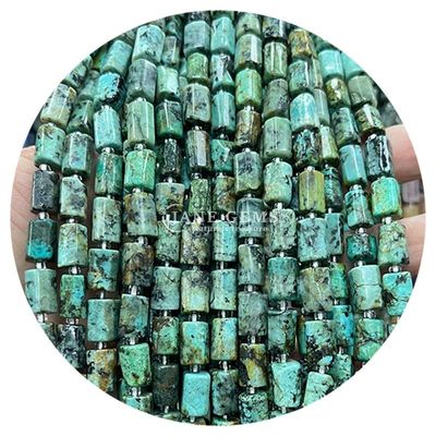 Wholesale Natural Crystal Gemstone Cylinder Shape Beads Agate Cylinder Loose Bead Accessories for DIY Jewelry Making