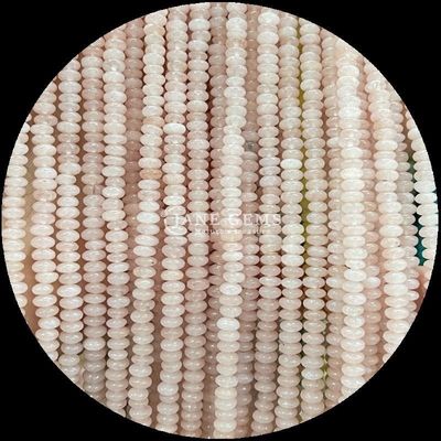 Crystal Gemstone Rondelle Abacus Shape HeShi Bead Various Stone Types Loose Bead Strands For Jewelry Making