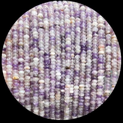 Crystal Gemstone Rondelle Abacus Shape HeShi Bead Various Stone Types Loose Bead Strands For Jewelry Making