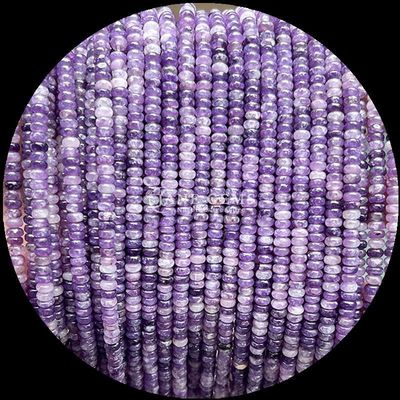 Crystal Gemstone Rondelle Abacus Shape HeShi Bead Various Stone Types Loose Bead Strands For Jewelry Making