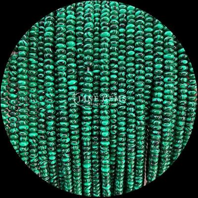 Natural Crystal Gemstone Rondelle Abacus Shape Amazonite Tiger Eye Loose Bead Strands for Yoga Bracelets