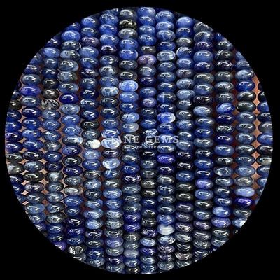Various Gemstone Type Rondelle Abacus Shape Sodalite Green Aventurine Loose Bead Strands for Jewelry Design