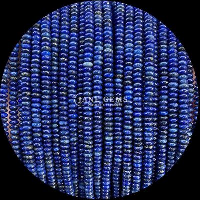 Natural Gemstone Rondelle Abacus Shape Bead Pink Aventurine Lapis Lazuli Loose Bead Strands for Healing Energy