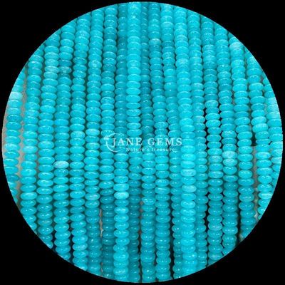 Natural Gemstone Rondelle Abacus Shape Bead Pink Aventurine Lapis Lazuli Loose Bead Strands for Healing Energy