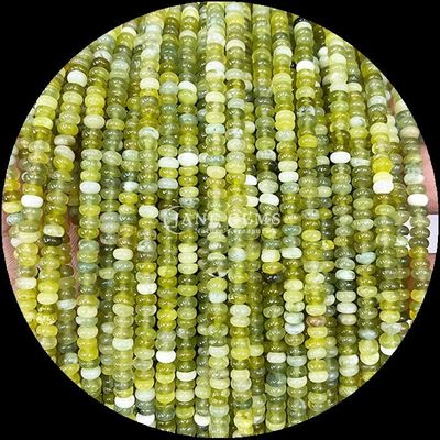 Gems Bead Customized Size Rondelle Abacus Shape Gemstone Crazy Agate Aquamarine Loose Bead Strands for Jewelry Making