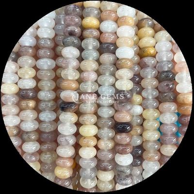 Gems Bead Customized Size Rondelle Abacus Shape Gemstone Opalite Golden Silk Loose Bead Strands for Jewelry Making