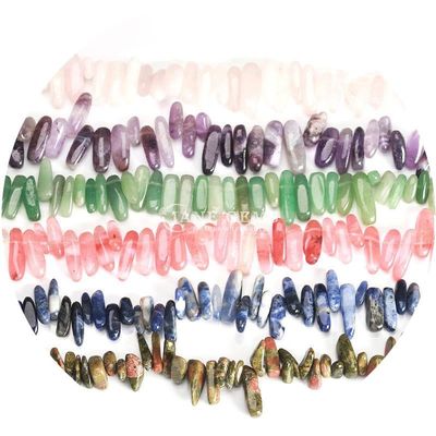 Natural Crystal Gemstone Irregular Tooth Shape Polished Beads Chip Gravel Loose Bead Strands for DIY Jewelry Making
