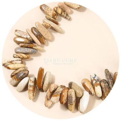 Natural Gemstone Irregular Tooth Shape Sunstone Tiger's Eye Chip Gravel Loose Bead Strands for DIY Jewelry Making