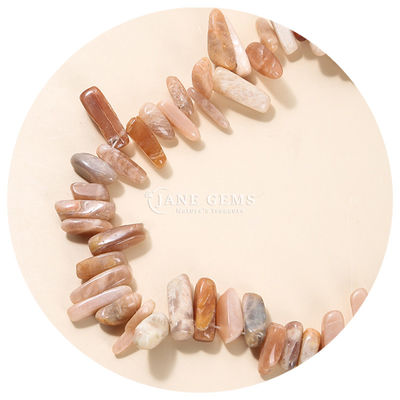Natural Gemstone Irregular Tooth Shape Sunstone Tiger's Eye Chip Gravel Loose Bead Strands for DIY Jewelry Making