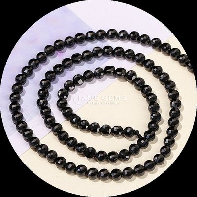 Flat Shape Faceted Beads Crystal Gemstone Round Shape Fluorite Prehnite Loose Bead Strands for DIY Jewelry Making