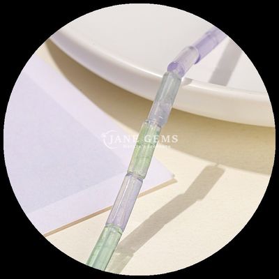 Irregular Fluorite Beads Crystal Gemstone Round Tube Shape Water Drop Shape Loose Bead Strands for DIY Jewelry Making