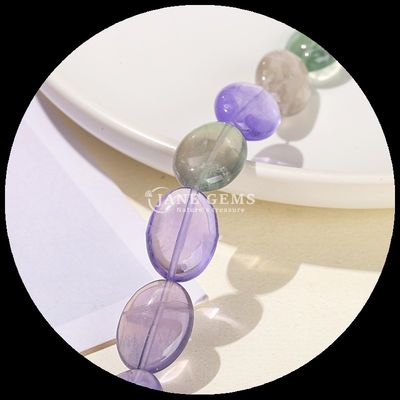 Irregular Fluorite Beads Crystal Gemstone Round Tube Shape Water Drop Shape Loose Bead Strands for DIY Jewelry Making
