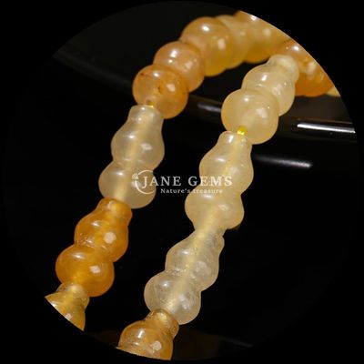 Gourd Shape Beads Crystal Gemstone Vase Shape  Loose Bead Strands for DIY Jewelry Making