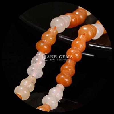 Gourd Shape Beads Crystal Gemstone Vase Shape  Loose Bead Strands for DIY Jewelry Making