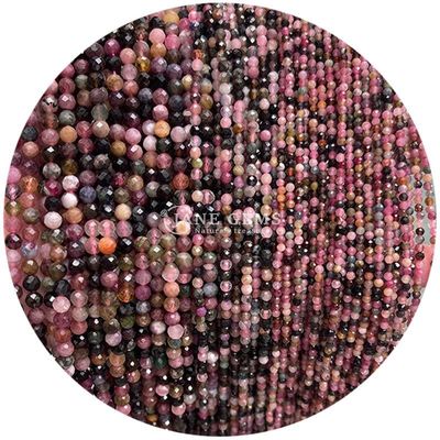 Faceted Small Beads Natural Crystal Gemstone Various stone types Loose Bead Strands for DIY Jewelry Making