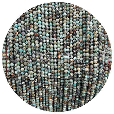 Gems Bead Natural Crystal Faceted Round Shape Small Loose Bead Strands for Bracelets