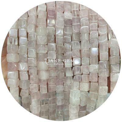 Wholesale Natural Crystal Gemstone Square Shape Beads Cube Loose Stone Bead Accessories Cube Bead Spacers for Jewelry