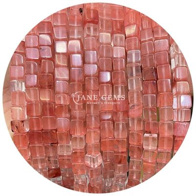 Wholesale Natural Crystal Gemstone Square Shape Beads Cube Loose Stone Bead Accessories Cube Bead Spacers for Jewelry