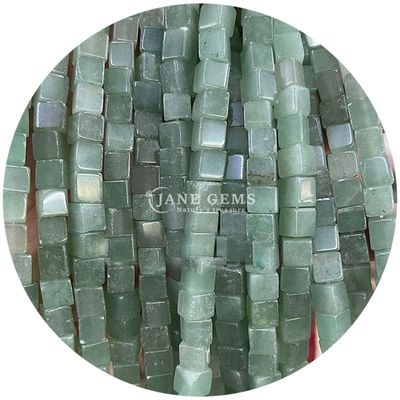 Wholesale Natural Crystal Gemstone Square Shape Beads Cube Loose Stone Bead Accessories Cube Bead Spacers for Jewelry